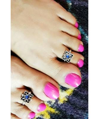 German Silver Handmade Toe Rings 1