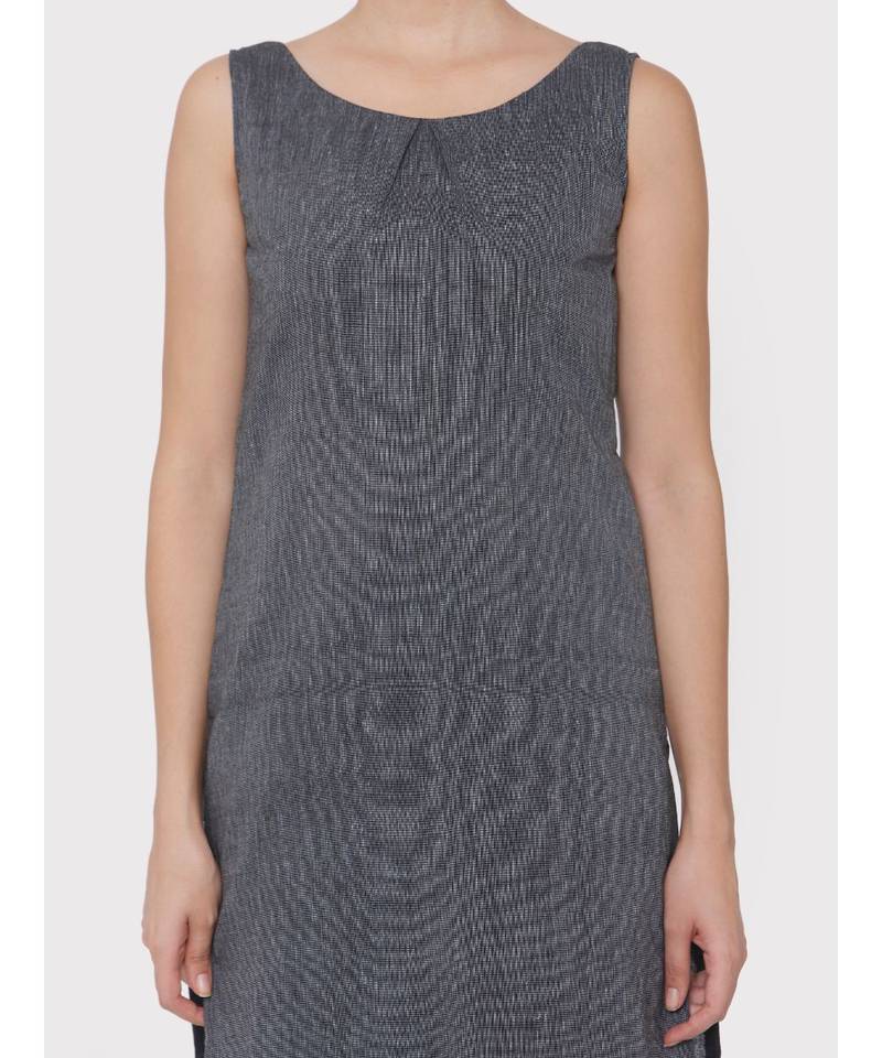 Handloom dark grey box plete suit