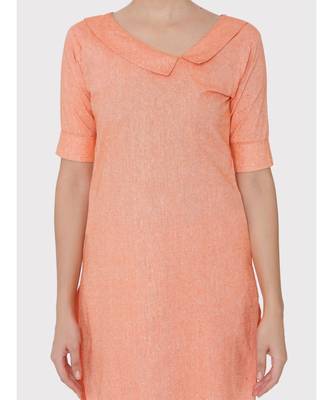 Linen peach colour suit 4