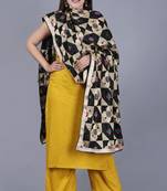 Mustard Fire Straight Rayon Kurti with Straight Palazzo and Dupatta