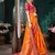 Yellow embroidered Banarasi silk saree with blouse