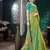 Green embroidered Banarasi Silk saree with blouse