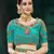 Green embroidered Banarasi Silk saree with blouse