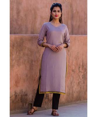 Cloudy Grey Kurta Set With Black Lehriya Dupatta 4