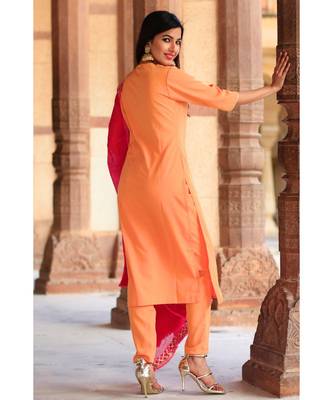Soft Peach Gotta Patti Kurta Set 6