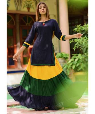 Beautiful Multi Stripe Skirt Dress 1