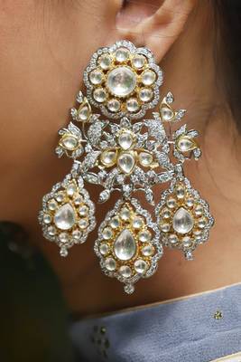 Sonam Victorian Polki Chandbaali 1