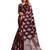 Maroon Color Banarasi Silk blend  Silver Zari work Saree With Blouse Peice 