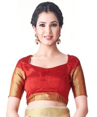 Beige Embroidered Tussar Silk Saree With Blouse 4