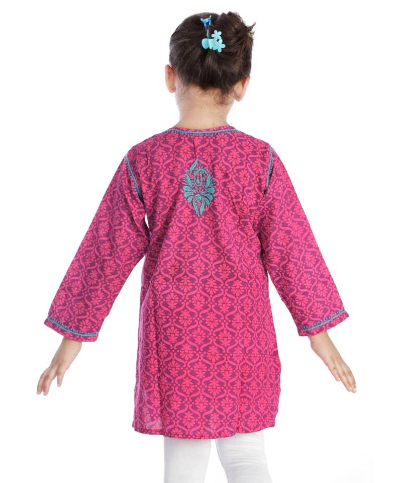 Luckhnowi Kurti With Heavy Embroidery
