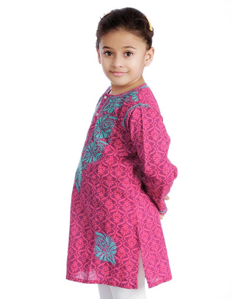 Luckhnowi Kurti With Heavy Embroidery