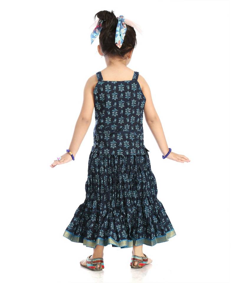 Sanganeri Print Cotton Lehenga Choli