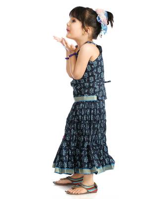 Sanganeri Print Cotton Lehenga Choli 3