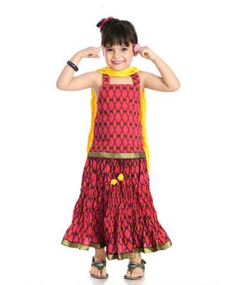 Sanganeri Print Cotton Lehenga Choli 1