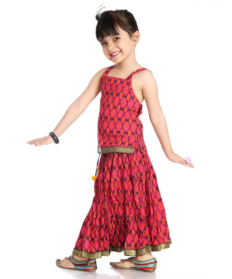 Sanganeri Print Cotton Lehenga Choli