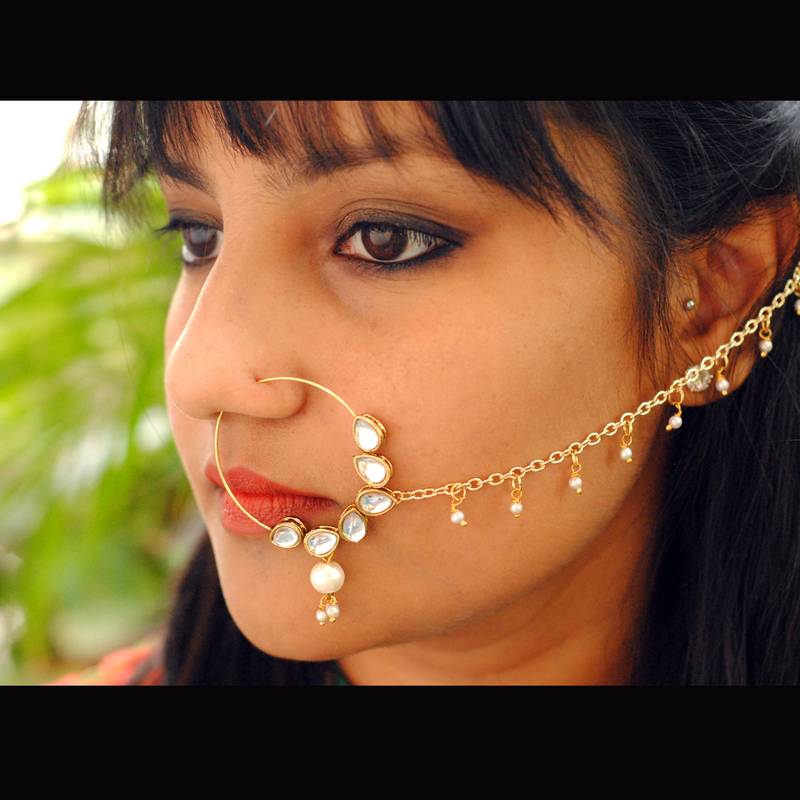Multicolor nose-ring
