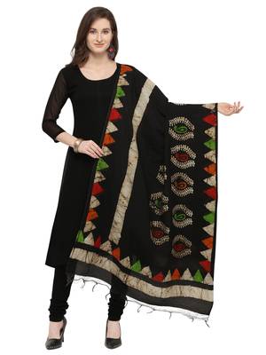 Multicolor Cotton Silk Printed Womens Dupatta 1