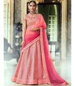 Peach Rivaaz Embroidery Designer Wedding Lehenga