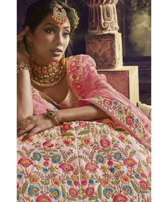 Pink Virasat Wedding Designer Lehenga 3