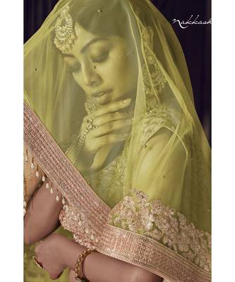 Peach Virasat Wedding Designer Lehenga 2