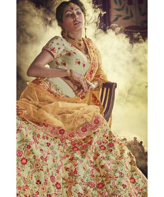 Green Virasat Wedding Designer Lehenga 2