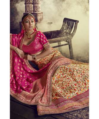 Yellow Virasat Wedding Designer Lehenga 3