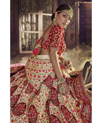 Beige Virasat Wedding Designer Lehenga 2
