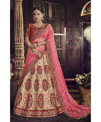 Beige Virasat Wedding Designer Lehenga 3
