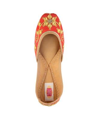 Red danka jutti flats mojaris 3