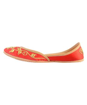 Red danka jutti flats mojaris 5
