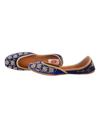 royale blue flats mojaris 2