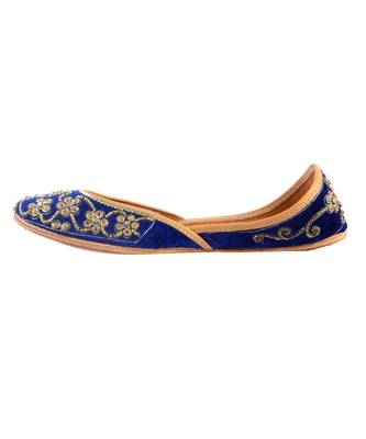 royale blue flats mojaris 5