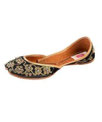 royale black flats mojaris 2