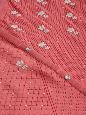 Women Peach-Coloured Printed Straight Kurta 4