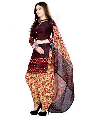 Black Printed Crepe Salwar 2