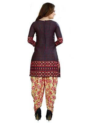 Black Printed Crepe Salwar 3
