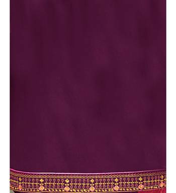 Magenta & Pink Cotton Jam Silk Women's Salwar Suit With Banarasi Dupatta 5