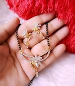 Gold diamond mangalsutra