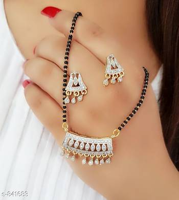 Gold diamond mangalsutra 1