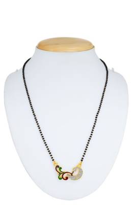 Gold diamond mangalsutra 2