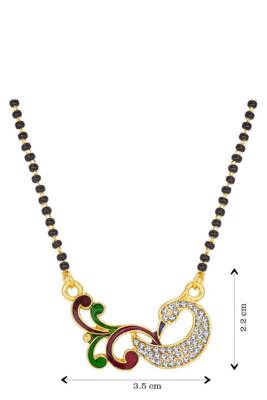 Gold diamond mangalsutra 3