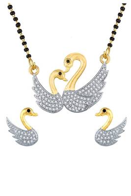 Gold diamond mangalsutra 4