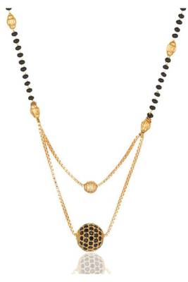 Gold diamond mangalsutra 1