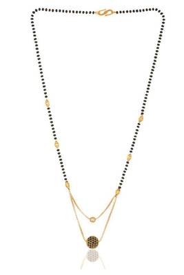 Gold diamond mangalsutra 3