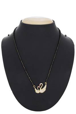 Gold diamond mangalsutra 2
