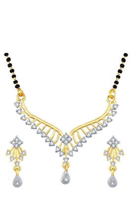 Gold diamond mangalsutra 3