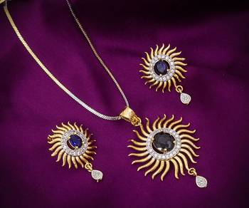 Gold diamond necklace-sets 1