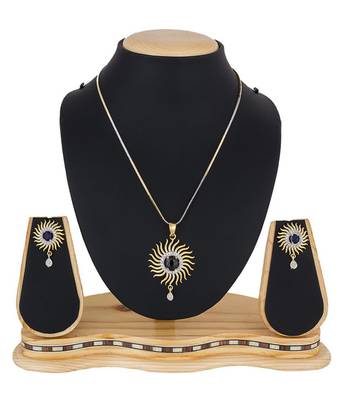 Gold diamond necklace-sets 2