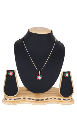 Gold diamond necklace-sets 2