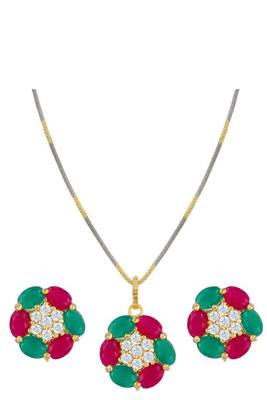 Gold diamond necklace-sets 3